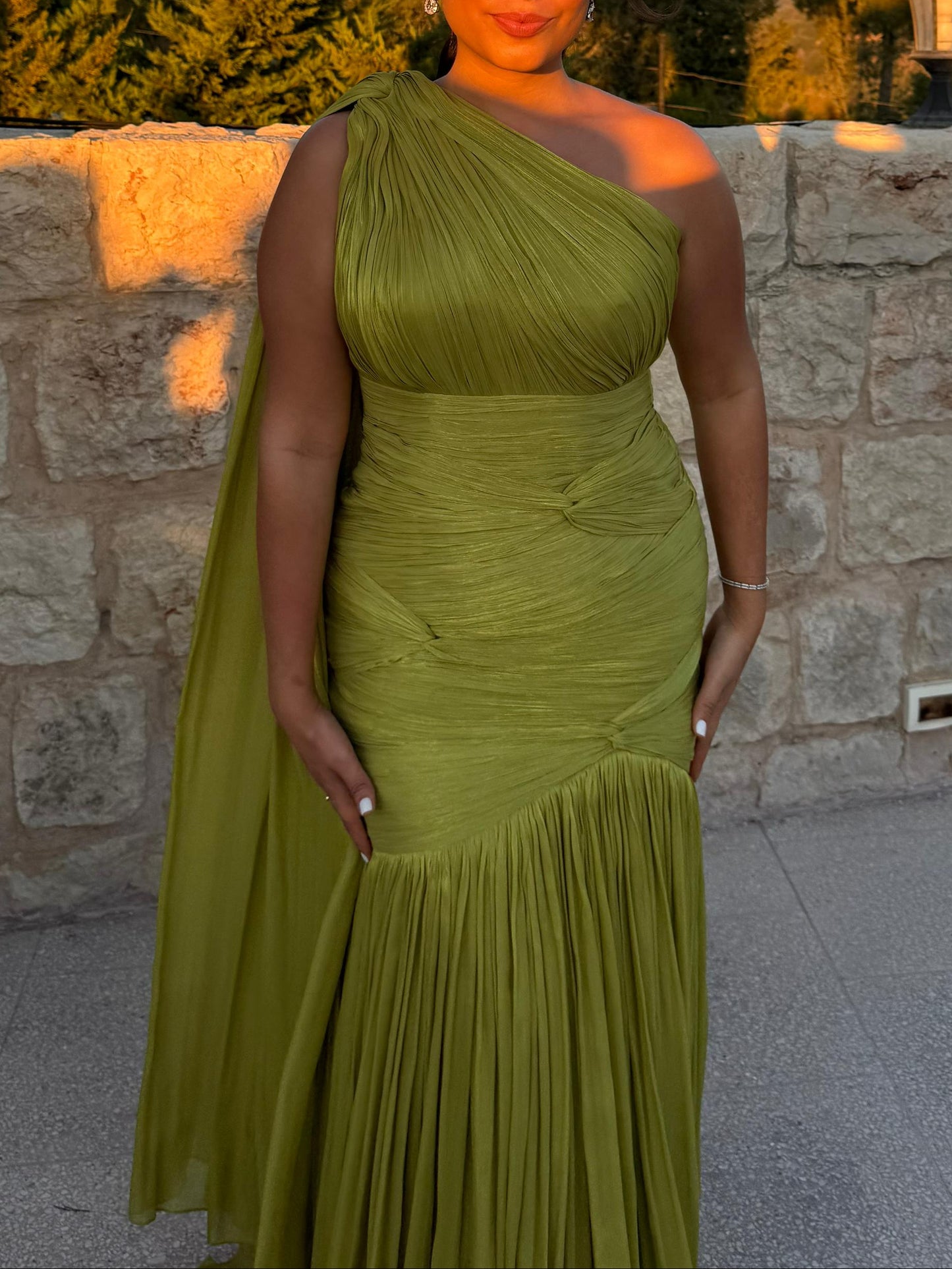 Green Organza Dress
