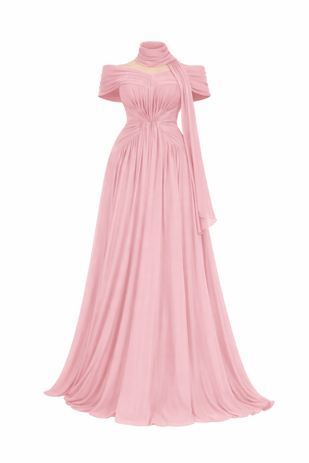 Burgundy Chiffon Dress