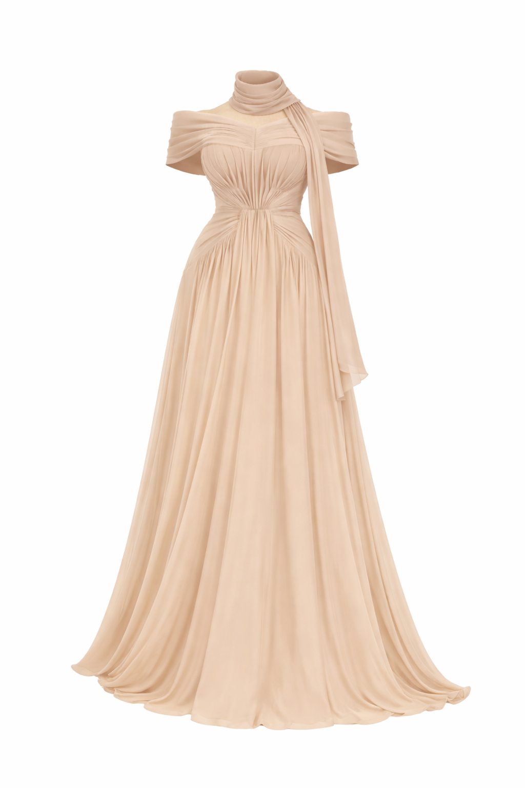 Burgundy Chiffon Dress
